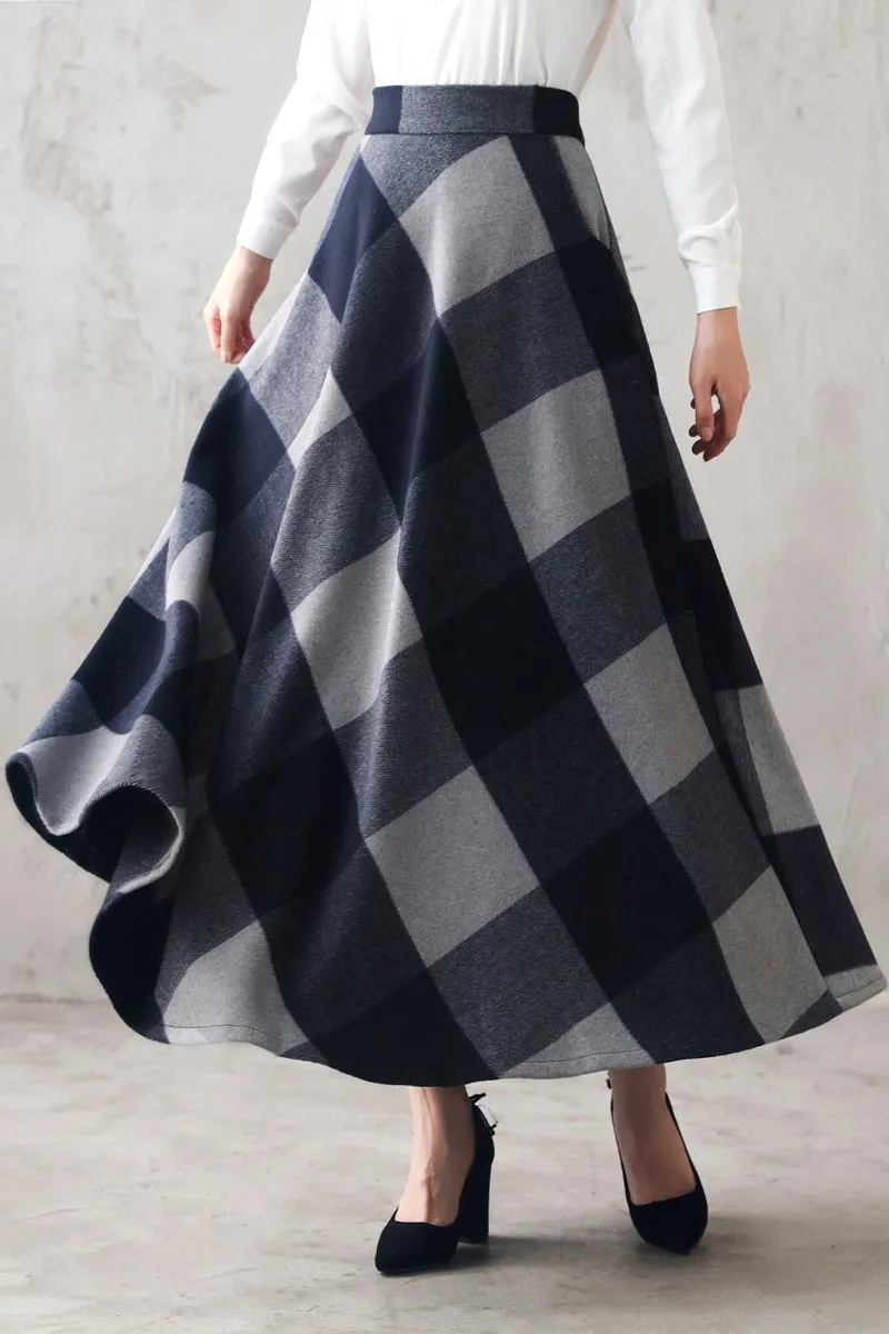 50s A Line Flowy Swing Skirt 3107#