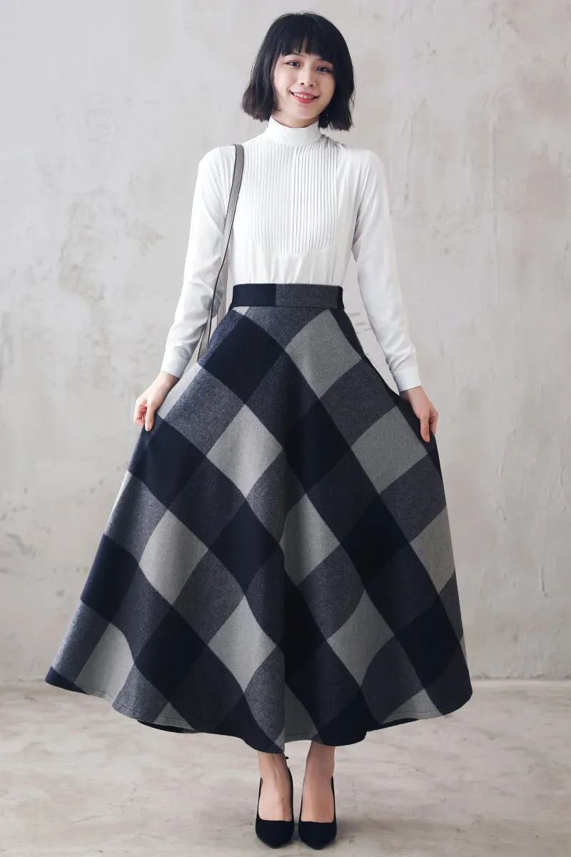50s A Line Flowy Swing Skirt 3107#