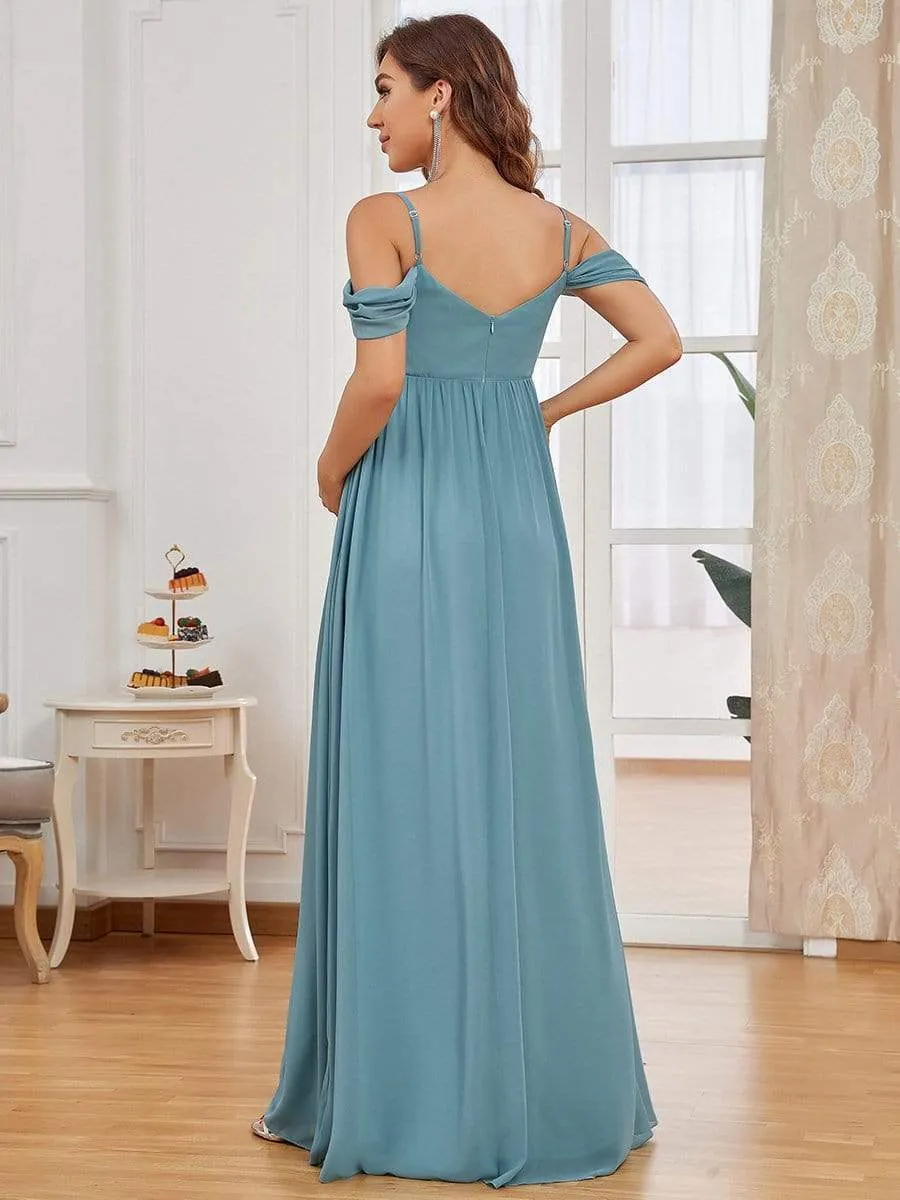 A-Line Chiffon Maternity Gown