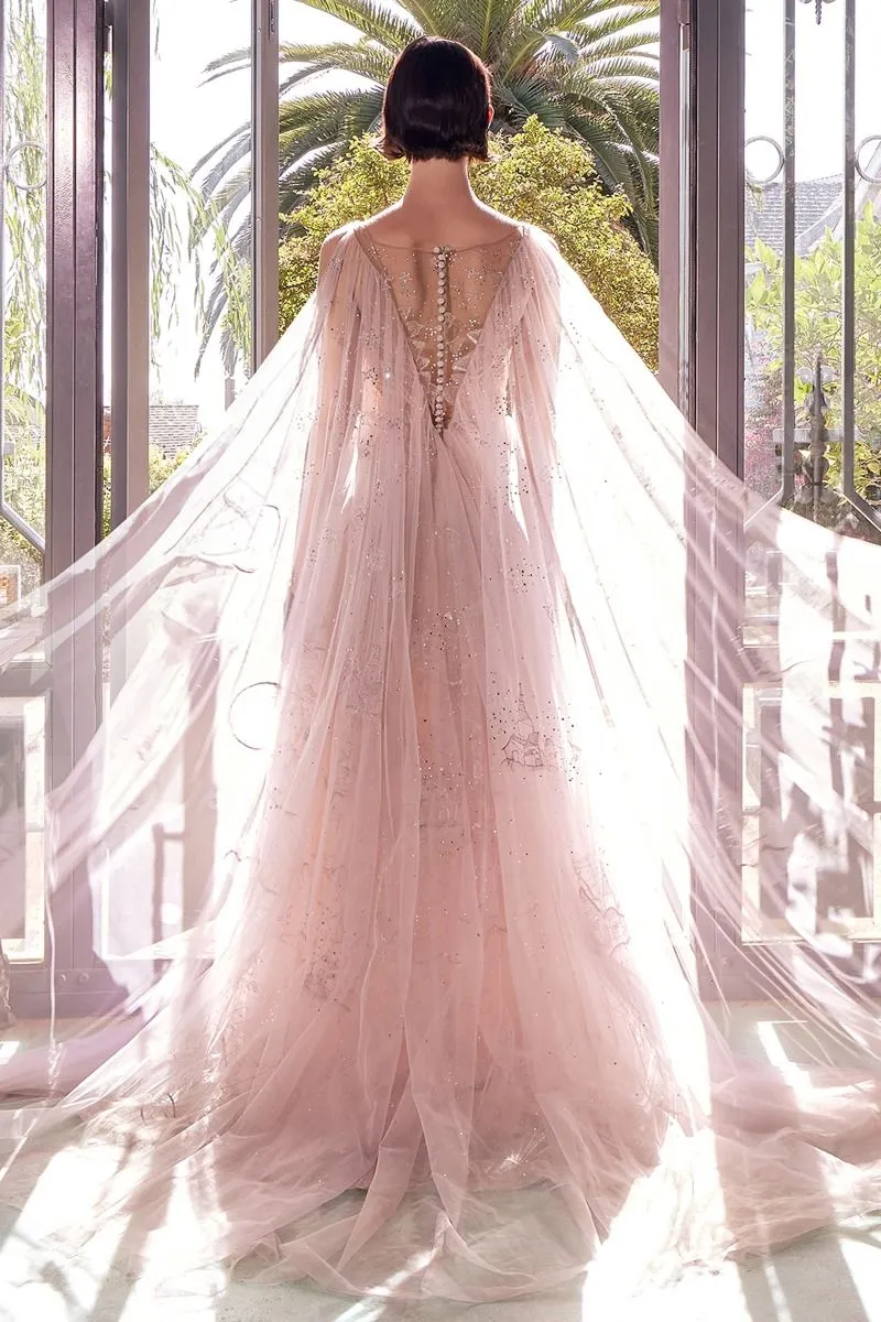 Andrea & Leo Couture A1459 A-Line Embroidered Gown