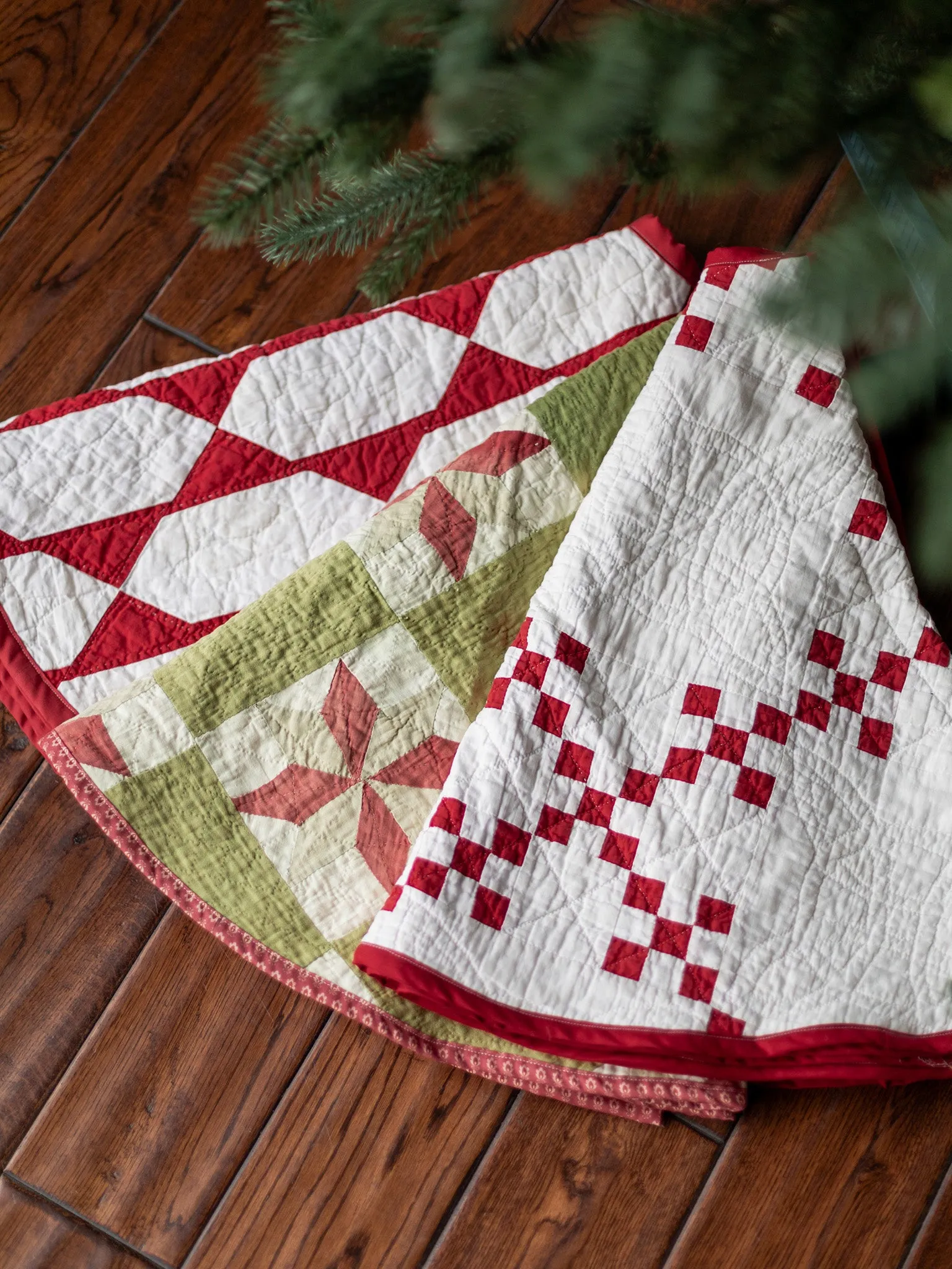 Antique Quilted Tree Skirts