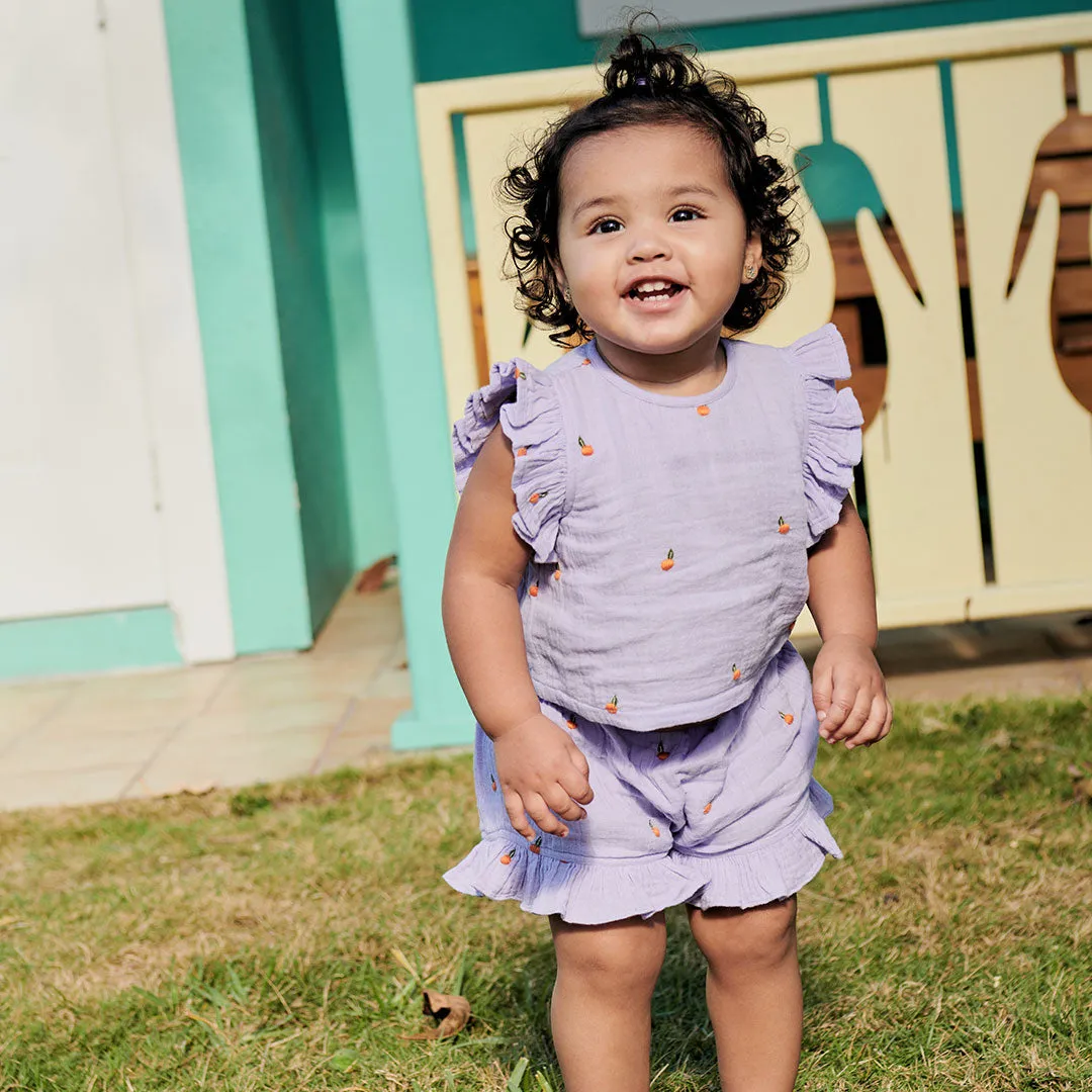 Baby Girls Roey 2-Piece Set - Lavender Oranges