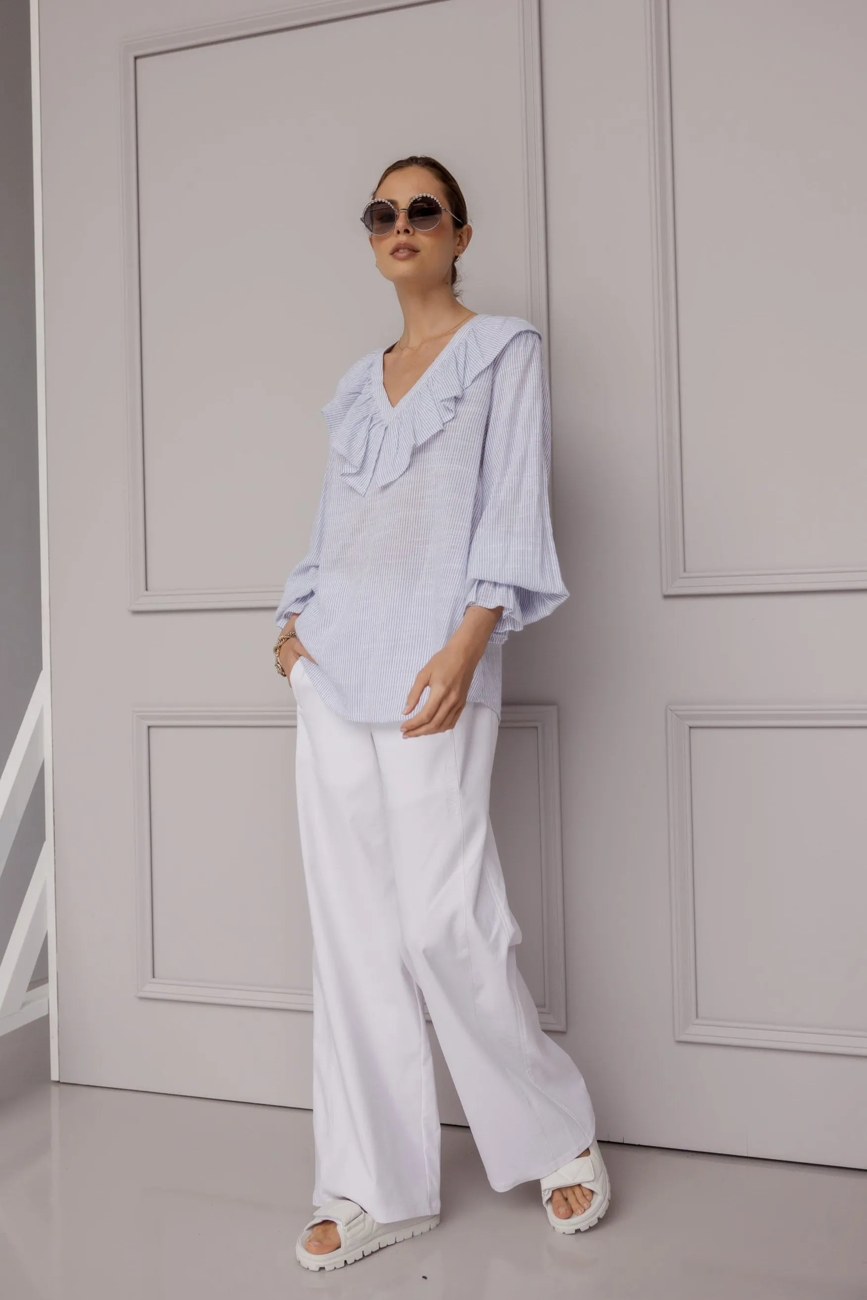 BILLY Blouse Blue Stripe
