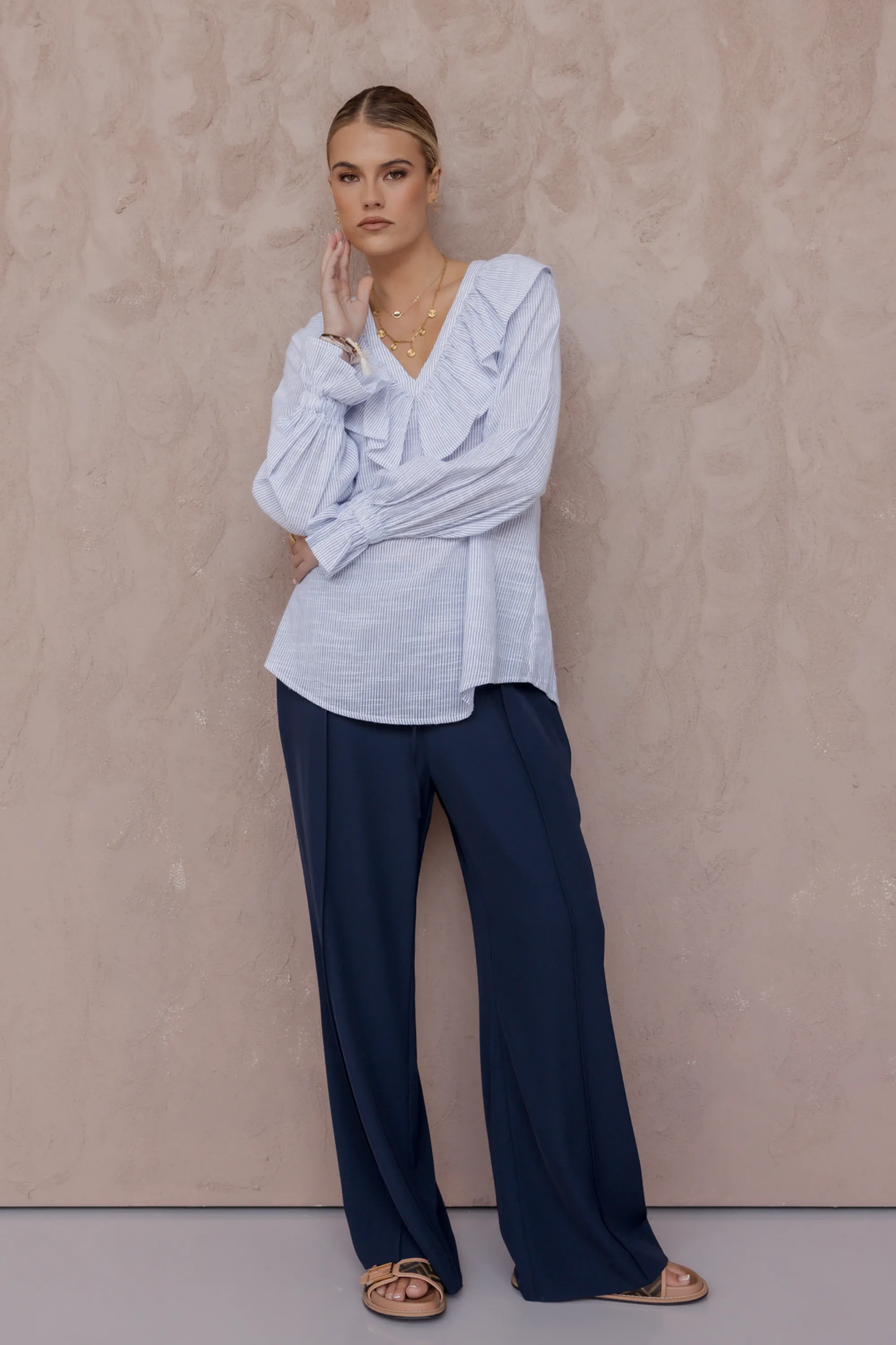 BILLY Blouse Blue Stripe