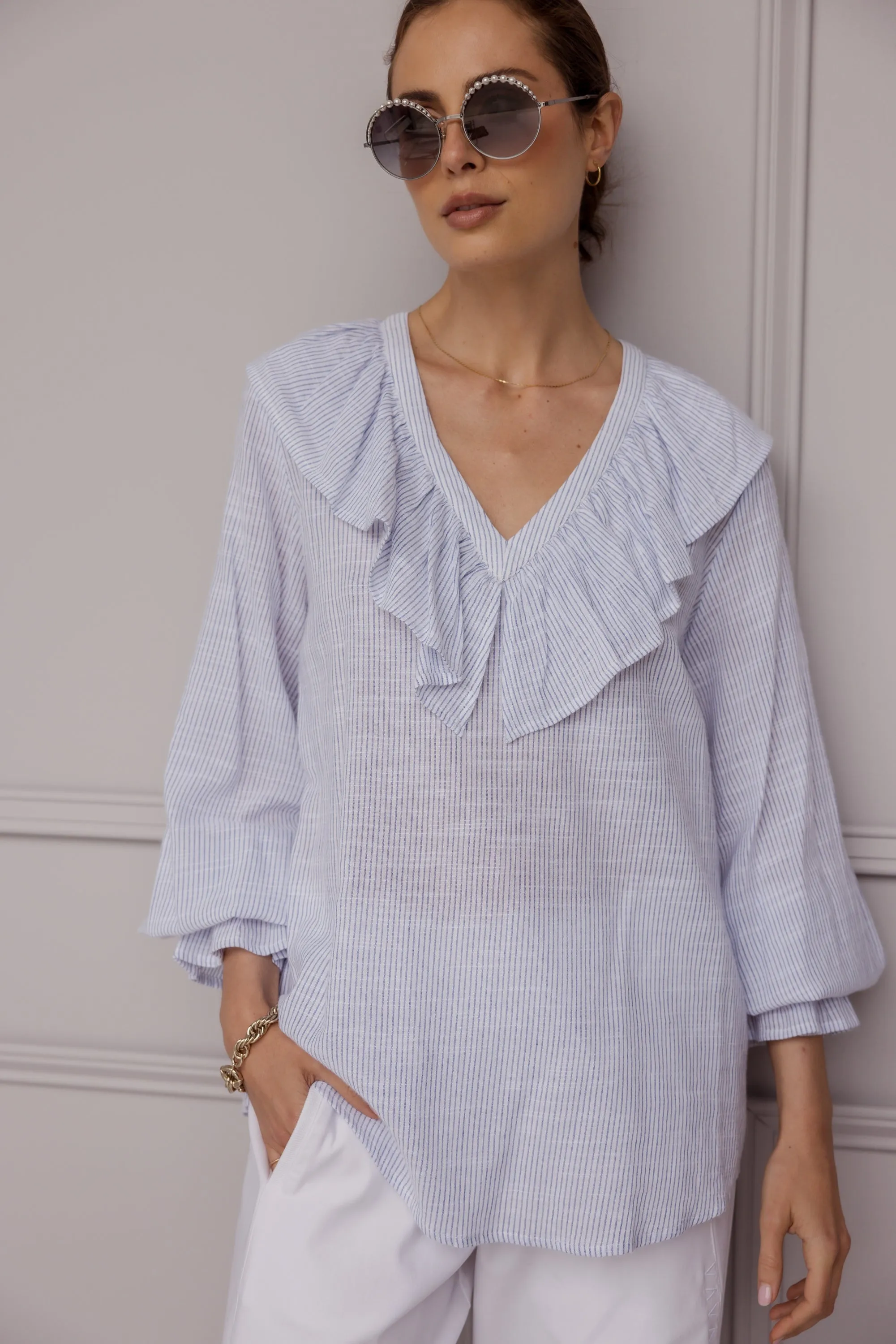 BILLY Blouse Blue Stripe