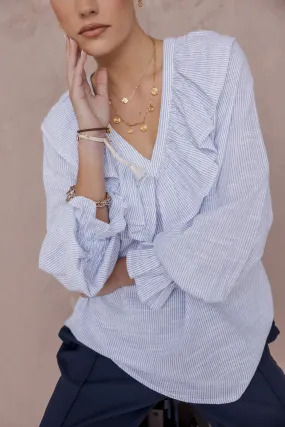 BILLY Blouse Blue Stripe