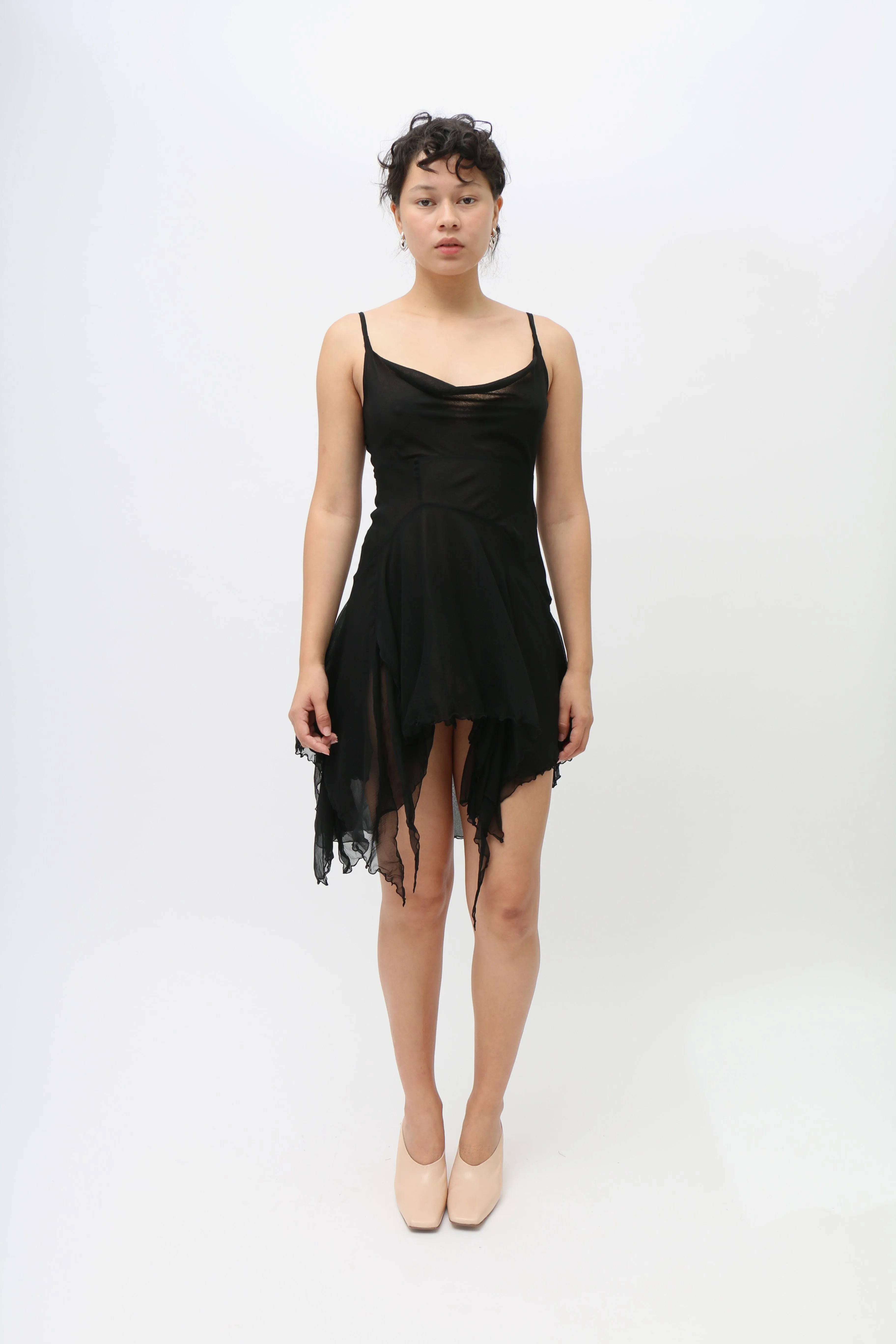 Black Cowl Neck Dress