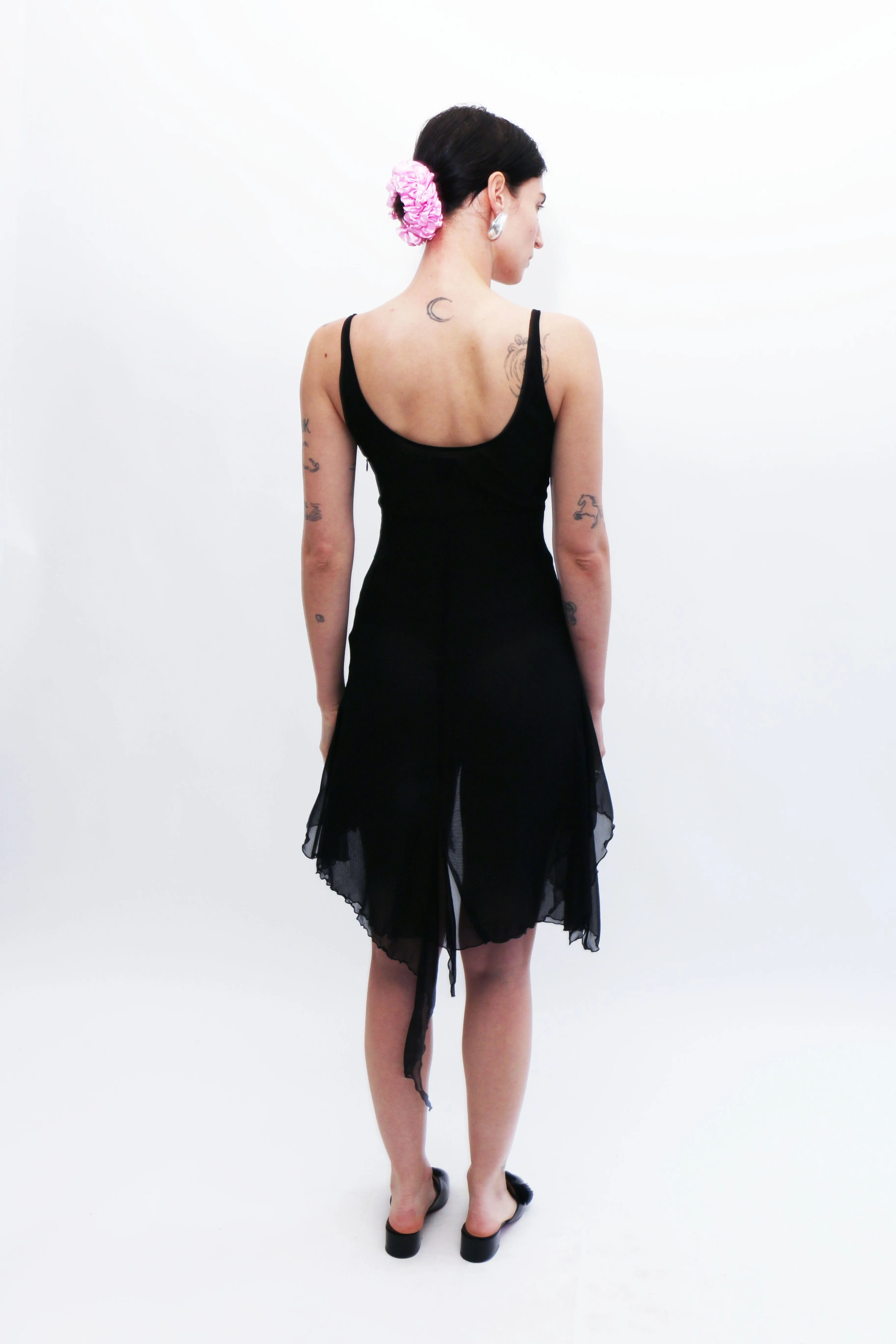 Black Cowl Neck Dress