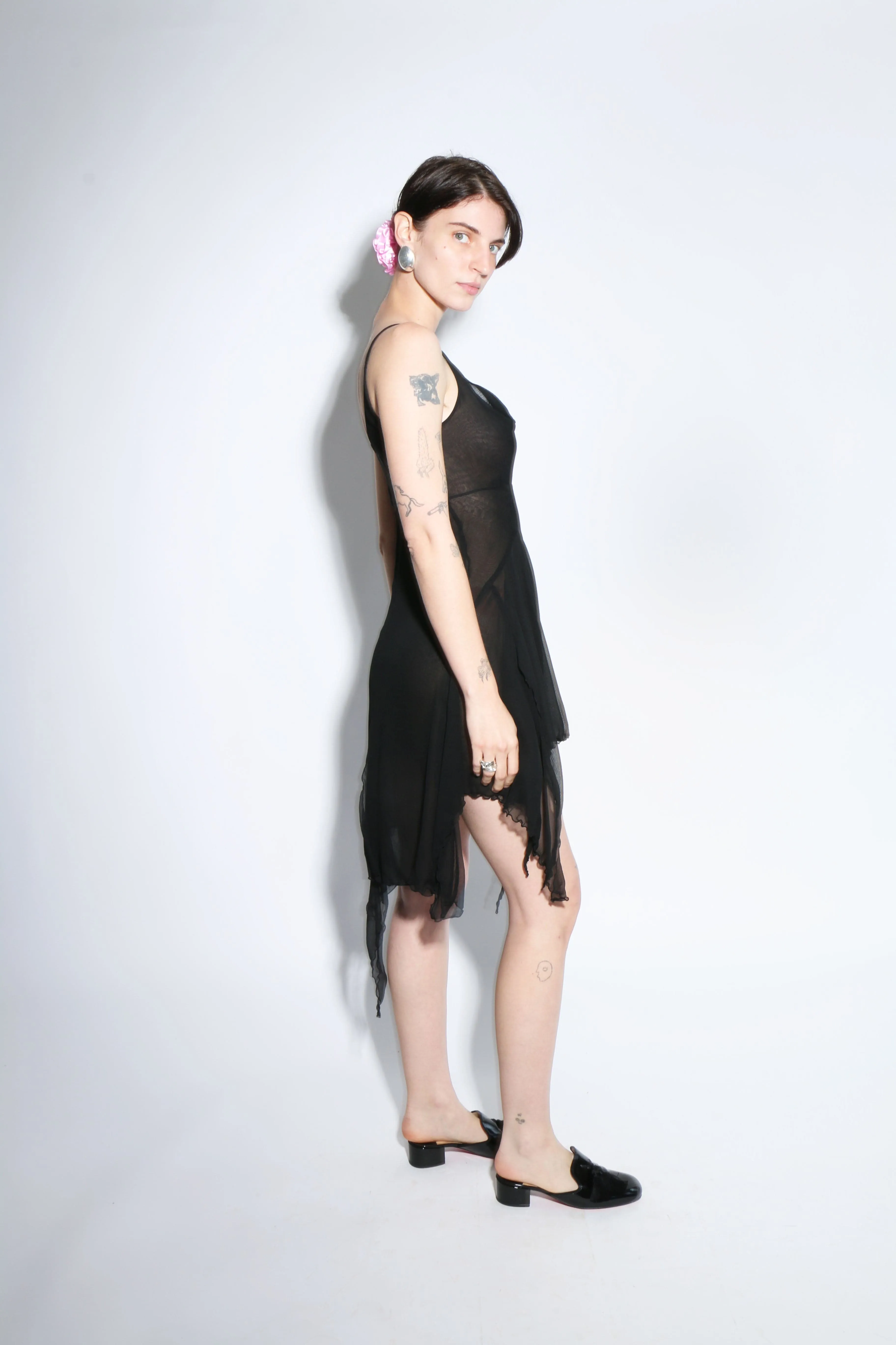 Black Cowl Neck Dress