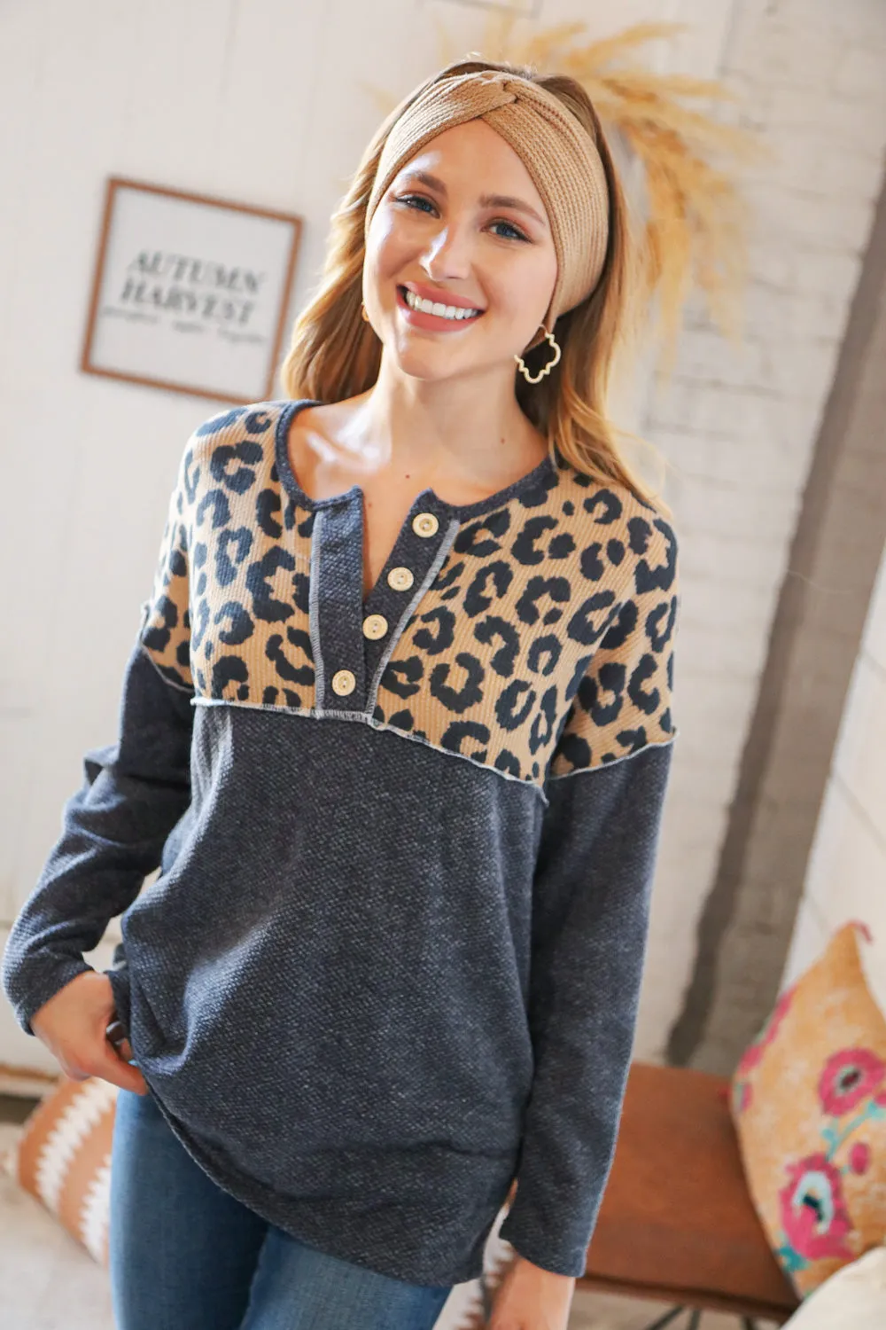 Camel Knit Twist Stretchy Headband