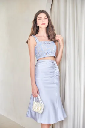 CASSIDY CROCHET LACE BRALETTE IN SKY