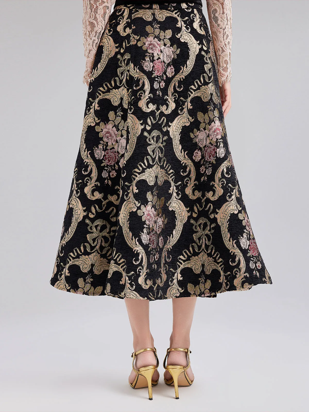 Chenille Jacquard Palace Skirt