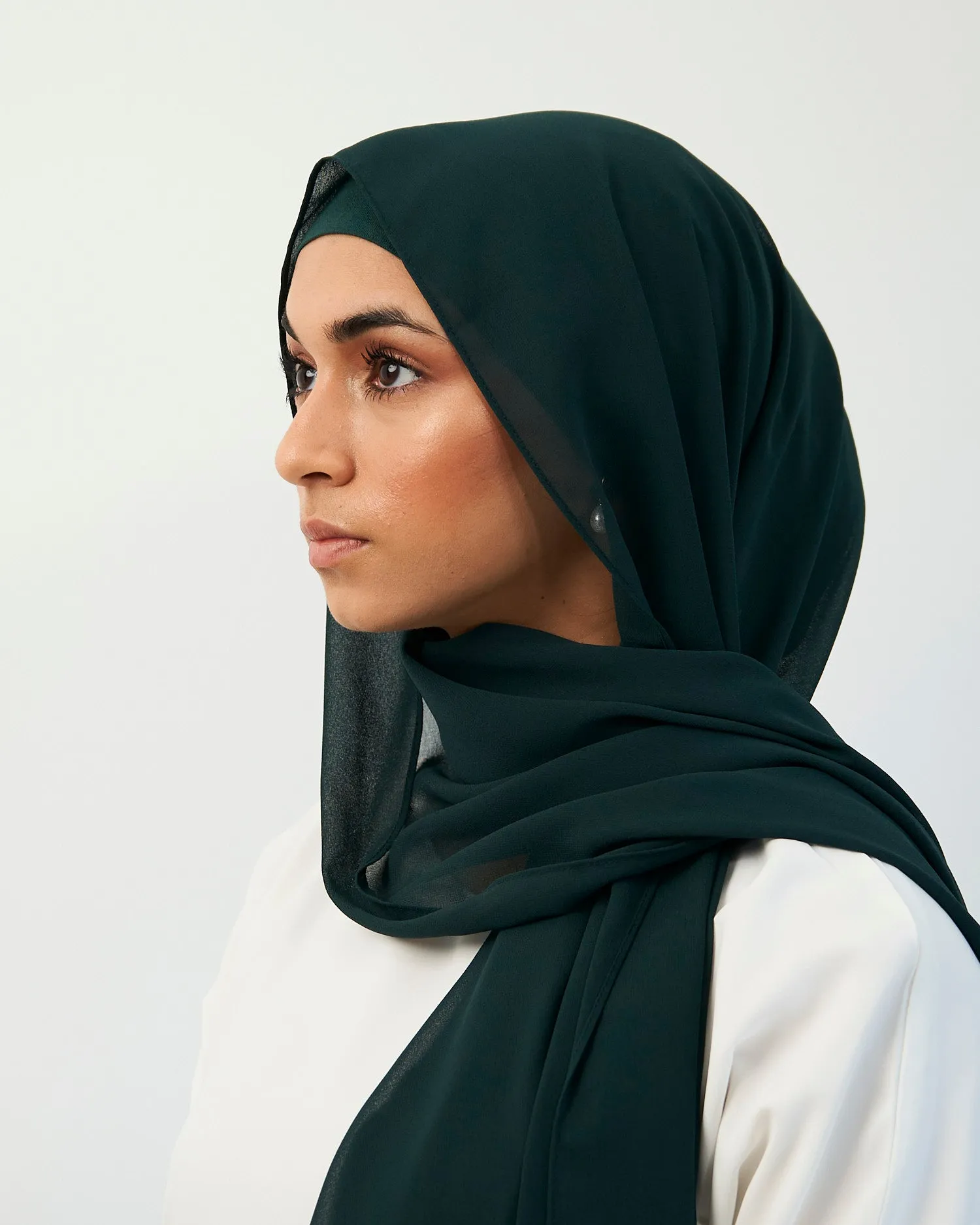 Chiffon Hijab Set - Emerald