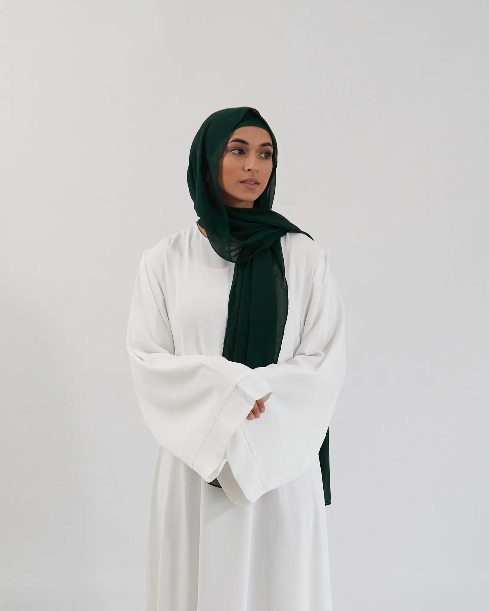 Chiffon Hijab Set - Emerald