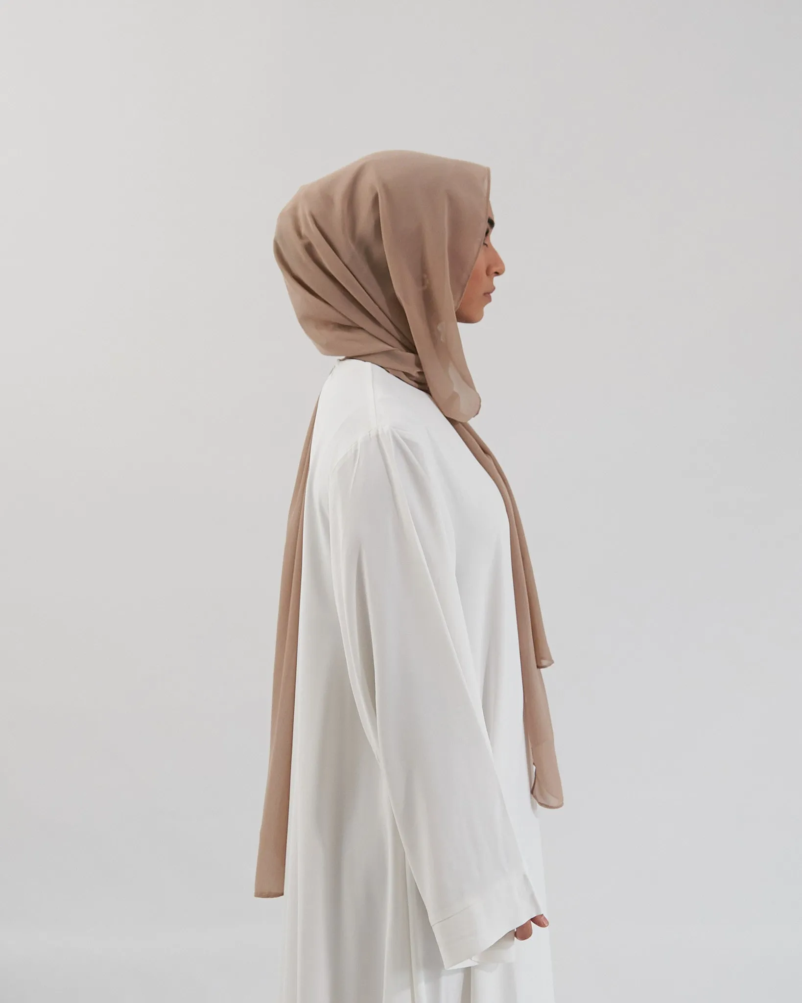 Chiffon Hijab Set - Neutral