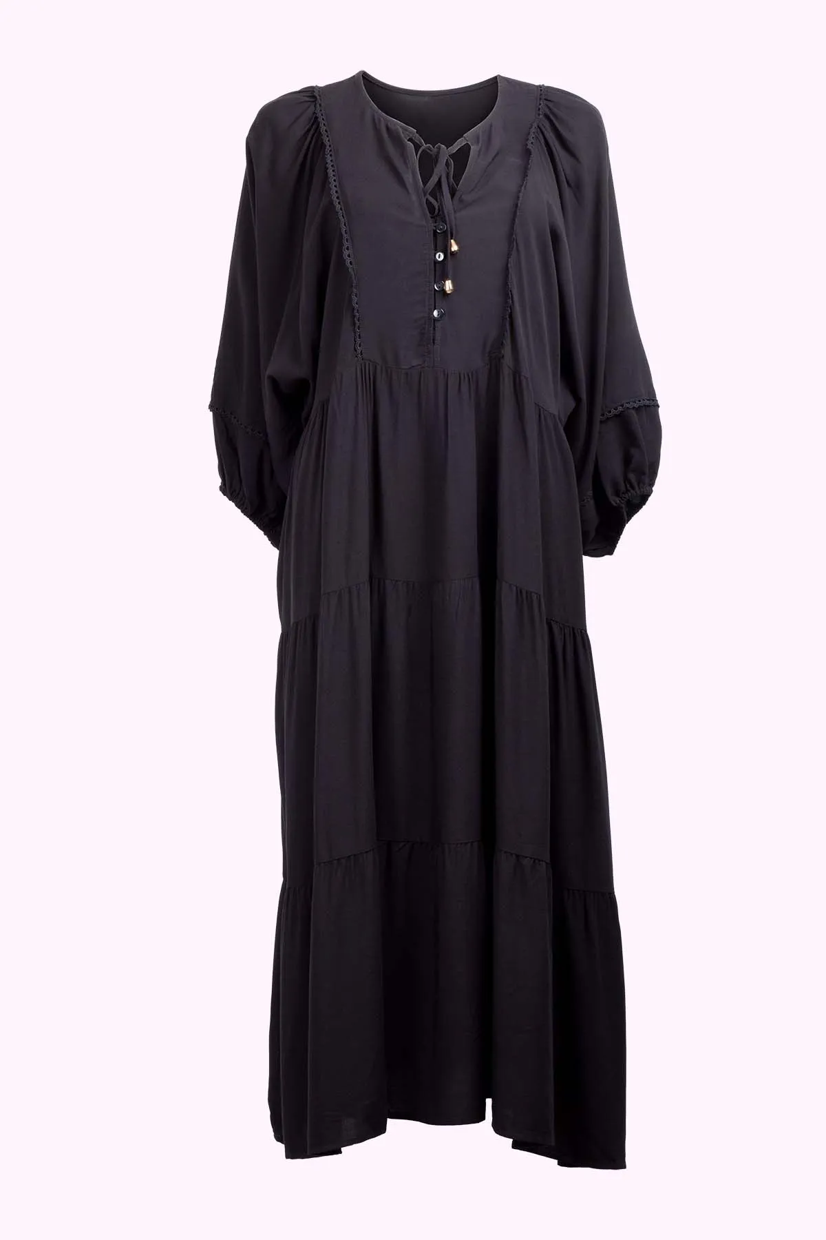 Classic Boho Dress - Black