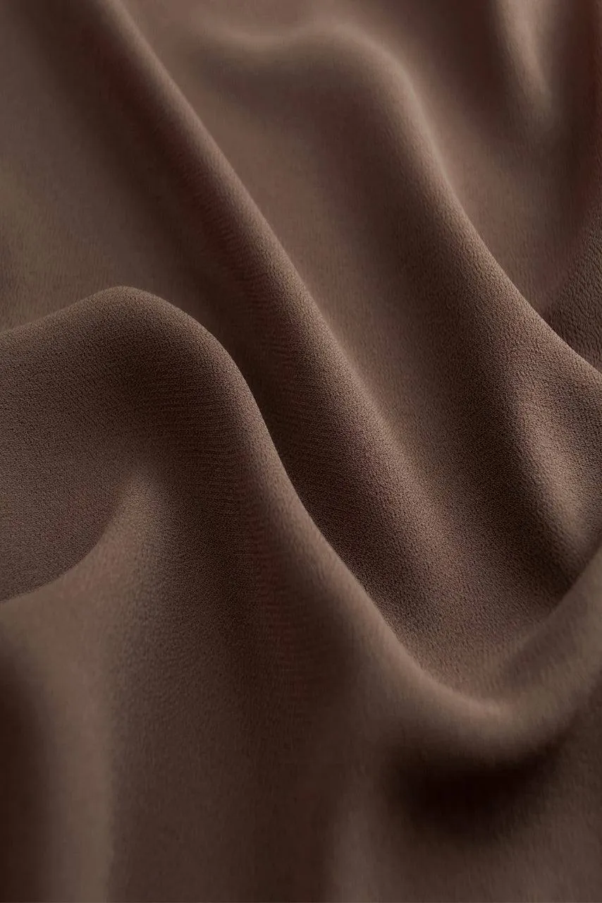 Classic Chiffon Hijab - Cocoa