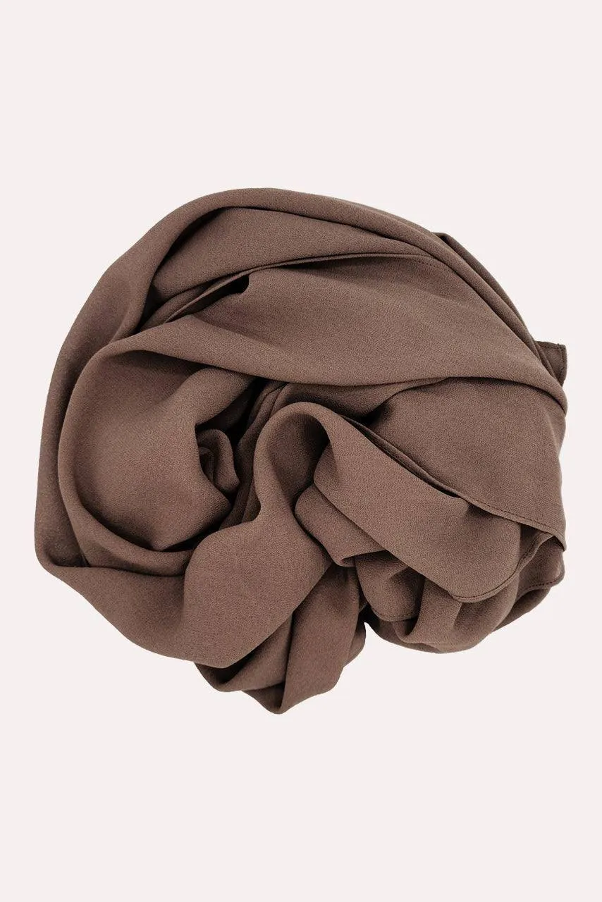 Classic Chiffon Hijab - Cocoa