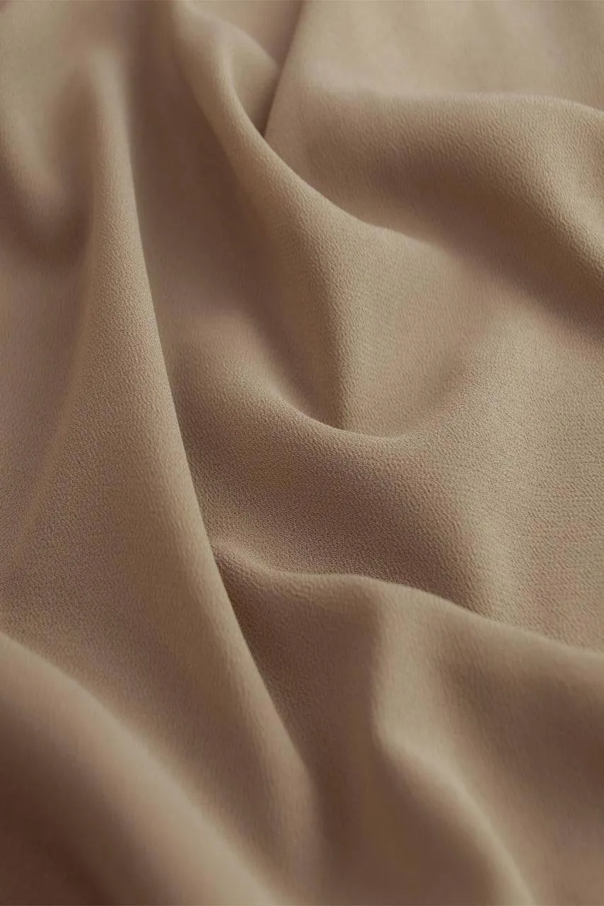 Classic Chiffon Hijab - Coffee