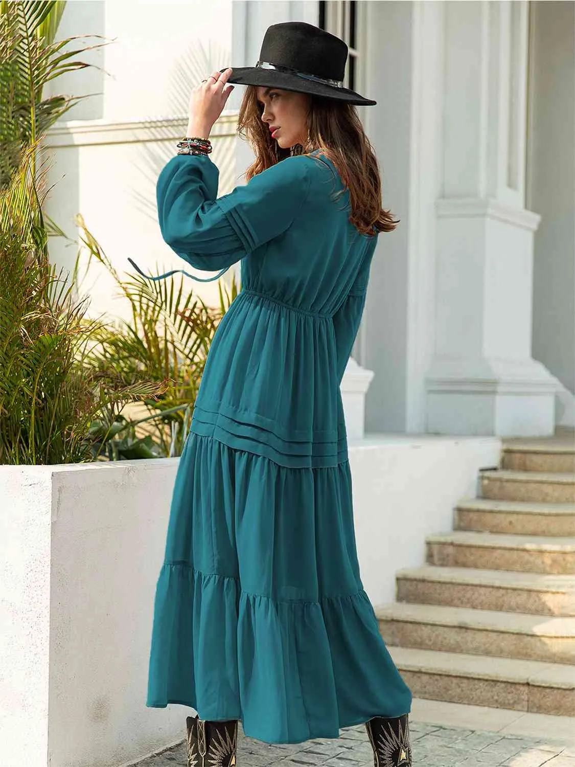 Dreams 70s Witchy Peasant Tiered Maxi Dress | 7 Colors