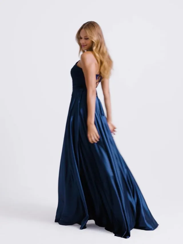 Faviana Glamour Satin A-Line Dress S10400