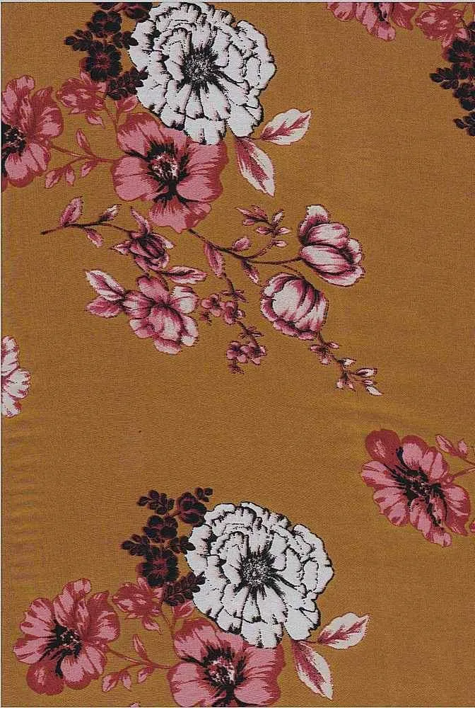 FLORAL PRINT ON POLYESTER SATIN CHIFFON [NFF190218-035]