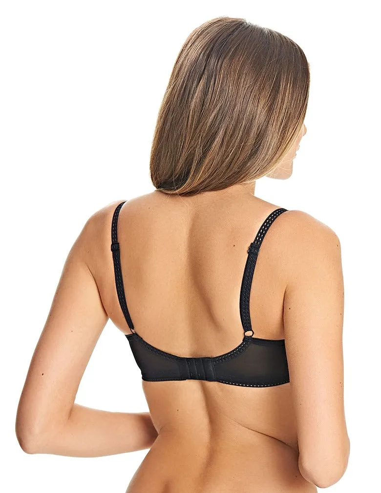 Freya Soiree Lace AA5013 Black Padded Plunge Bra