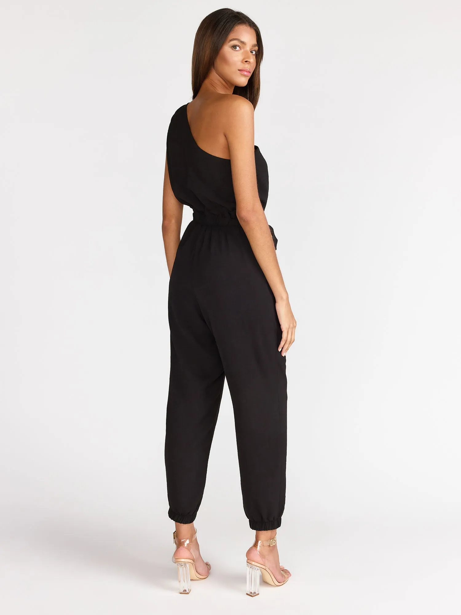 Gilli One Shoulder Waist Tie Jump suit - Brands We Love