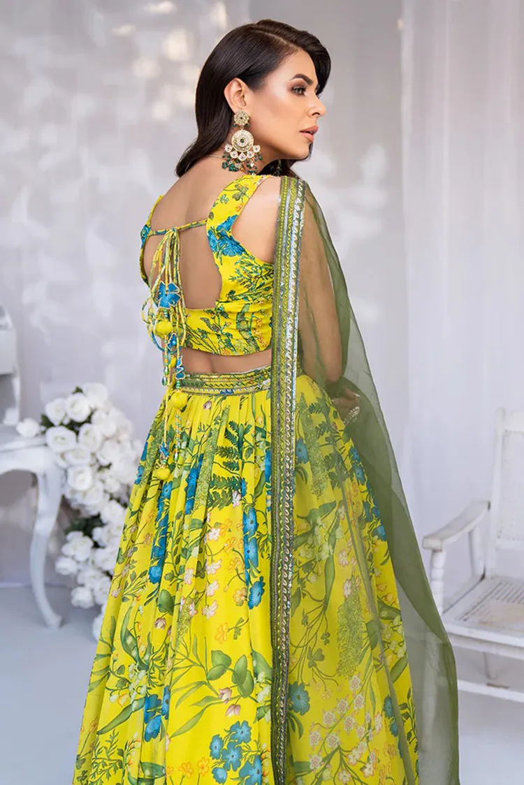 Hemstitch - Afsana Pret Collection - Tropical Gardenia (B)