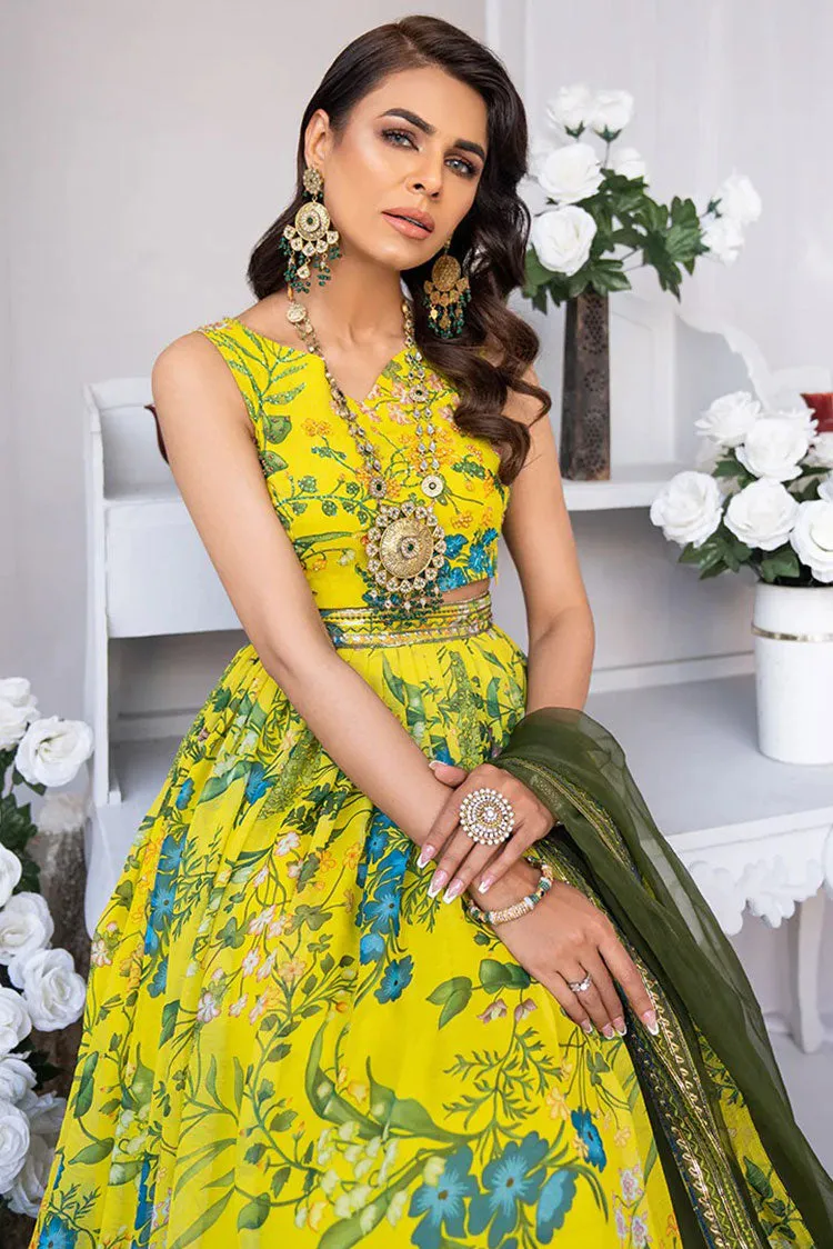 Hemstitch - Afsana Pret Collection - Tropical Gardenia (B)