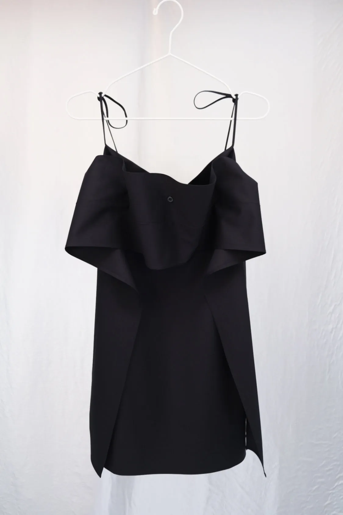 IRENE MINI DRESS / Lyocell TENCEL twill texture