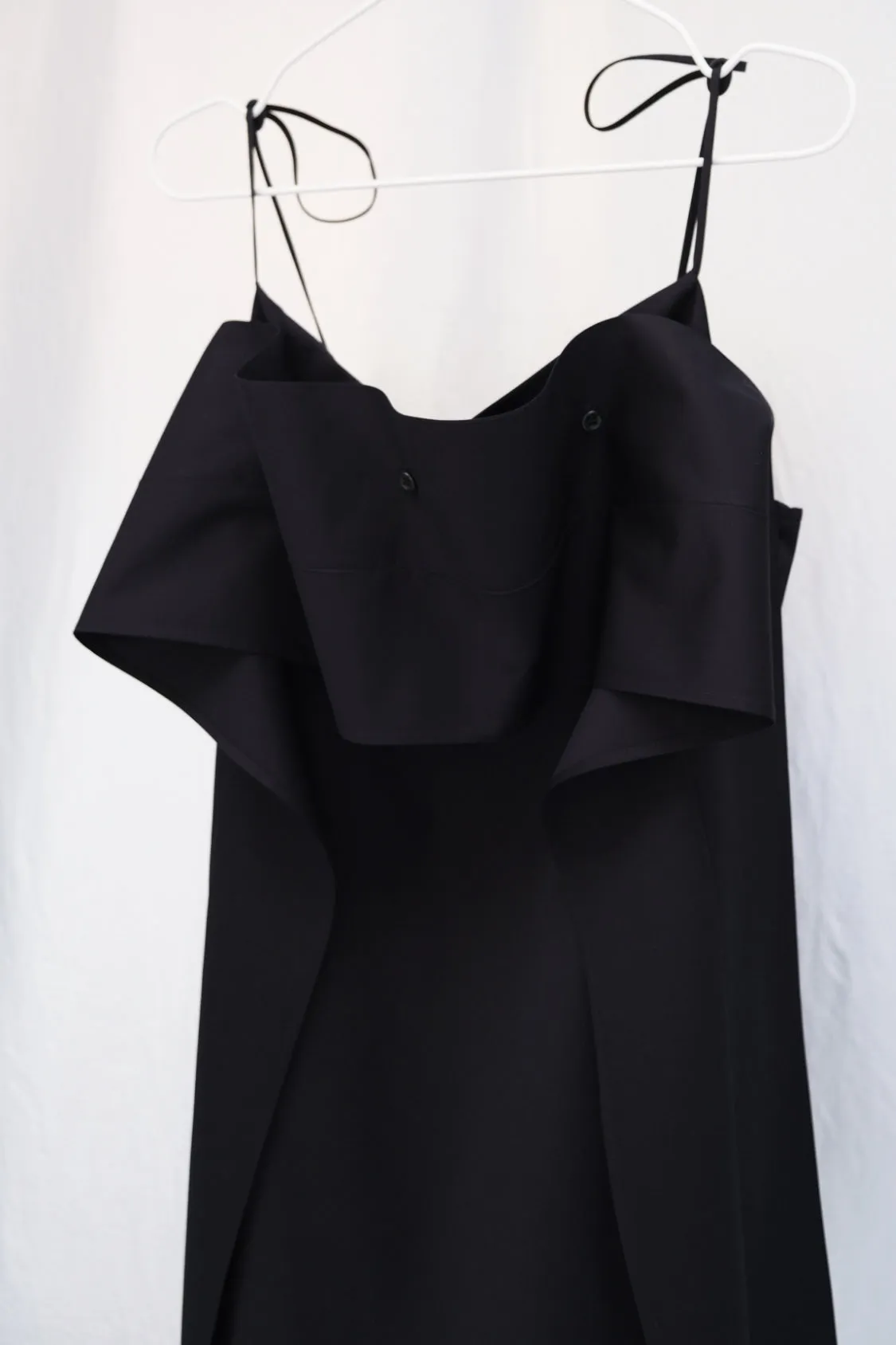 IRENE MINI DRESS / Lyocell TENCEL twill texture