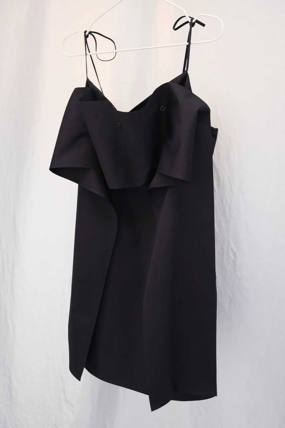 IRENE MINI DRESS / Lyocell TENCEL twill texture