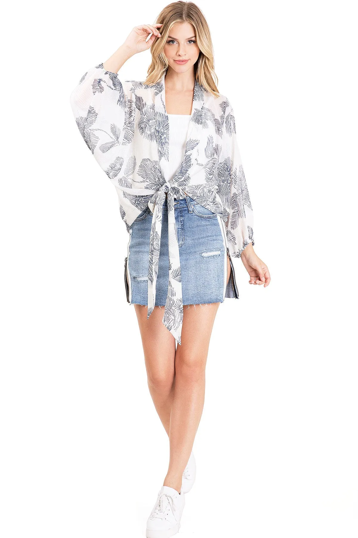 KENDALL   KYLIE Zip It Denim Mini