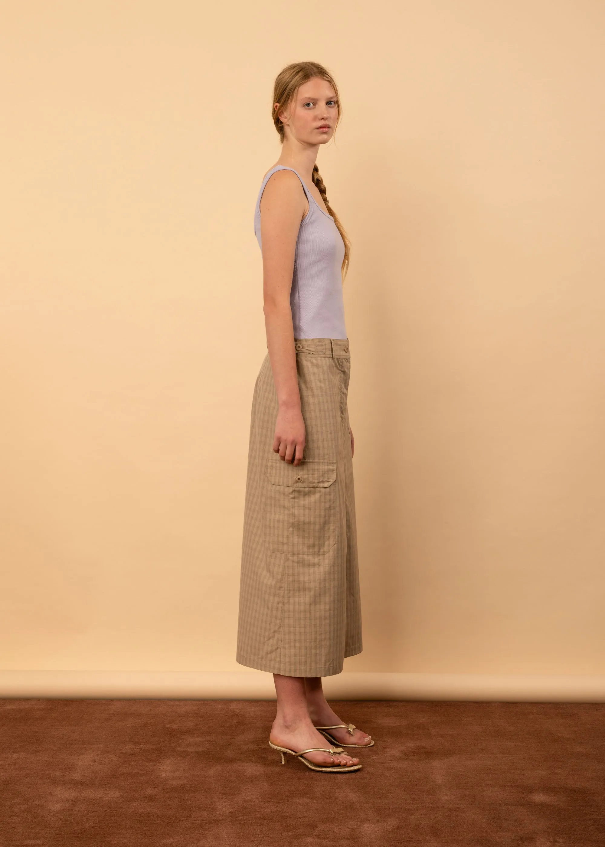 Leila Skirt (Pumice Check)