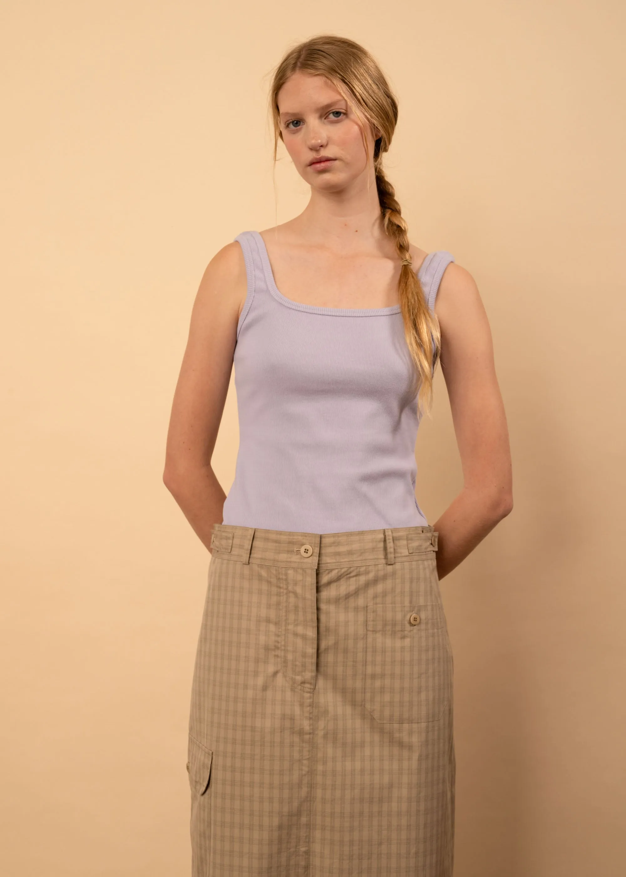 Leila Skirt (Pumice Check)