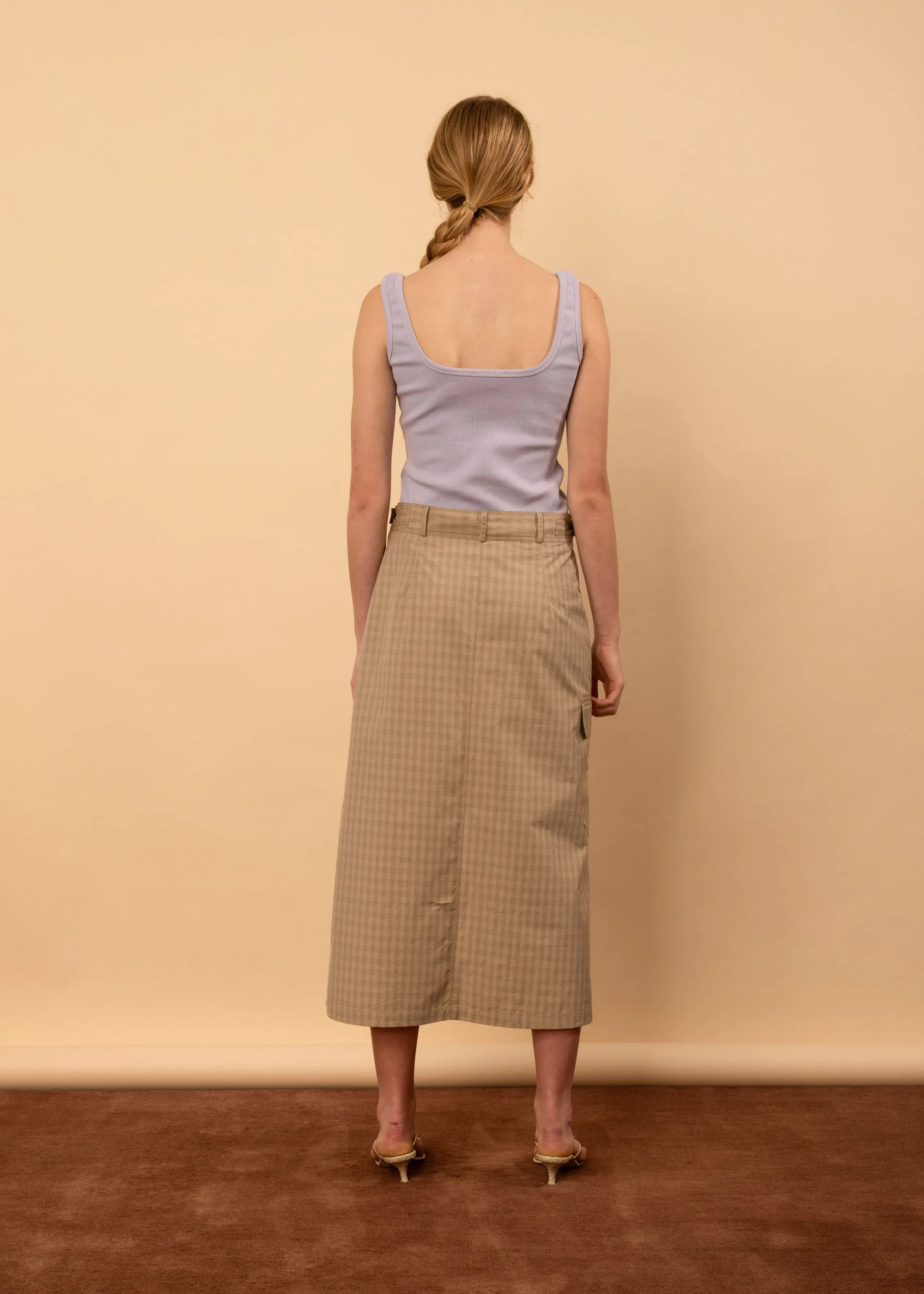 Leila Skirt (Pumice Check)