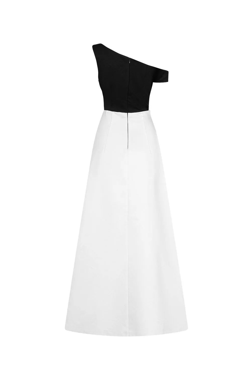 Linden A-line Side Slit Chiffon Maxi Dress