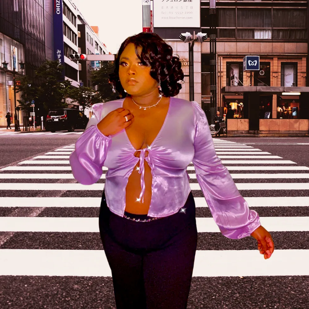 Megan Satin Long Sleeve