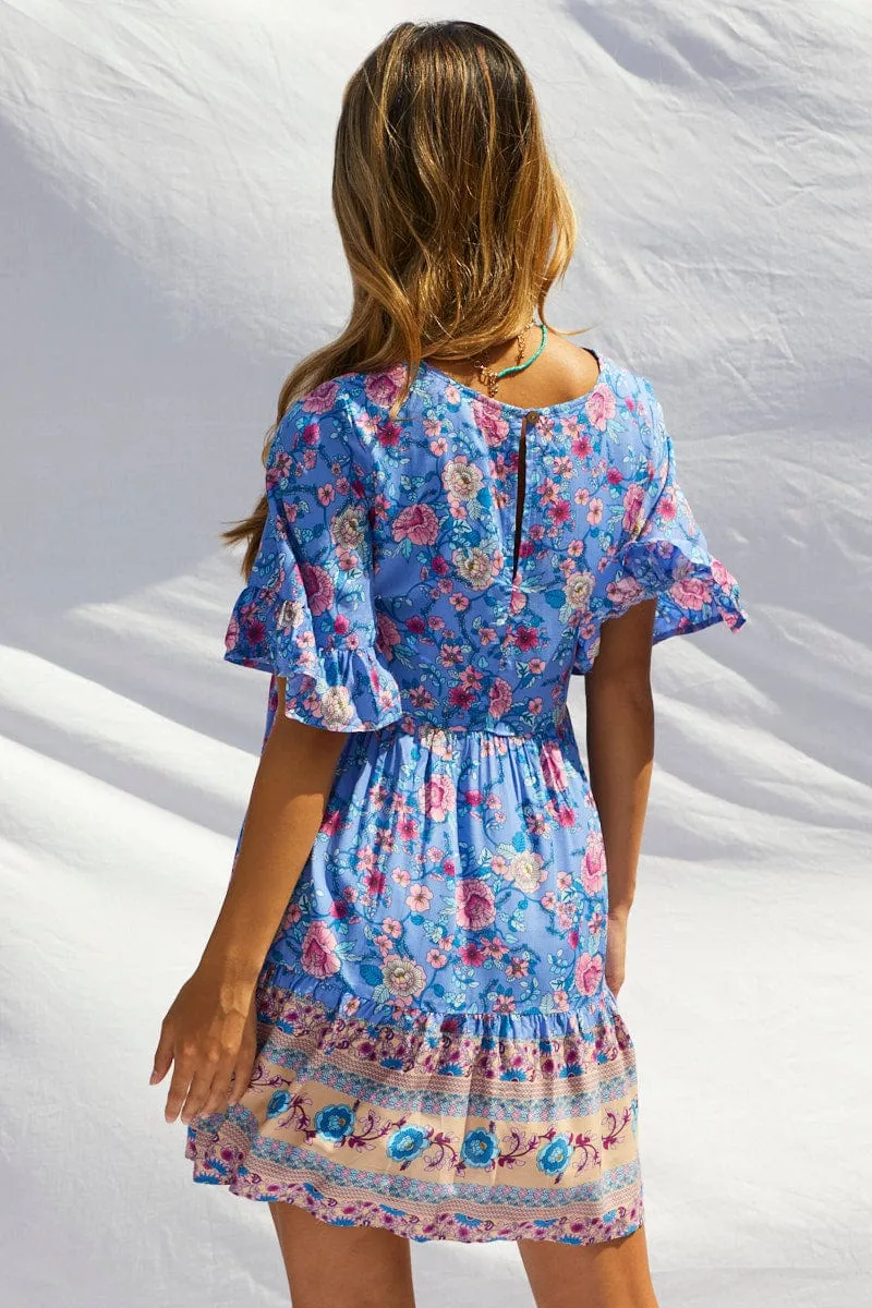 Print Relaxed Dress Mini
