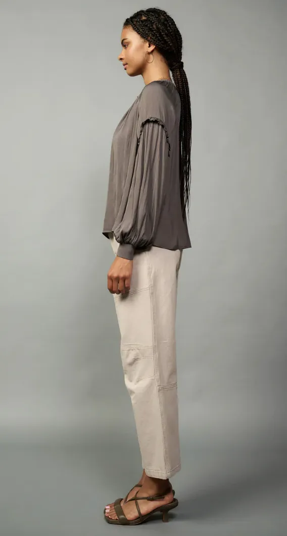 Ruffle Sleeve Blouse