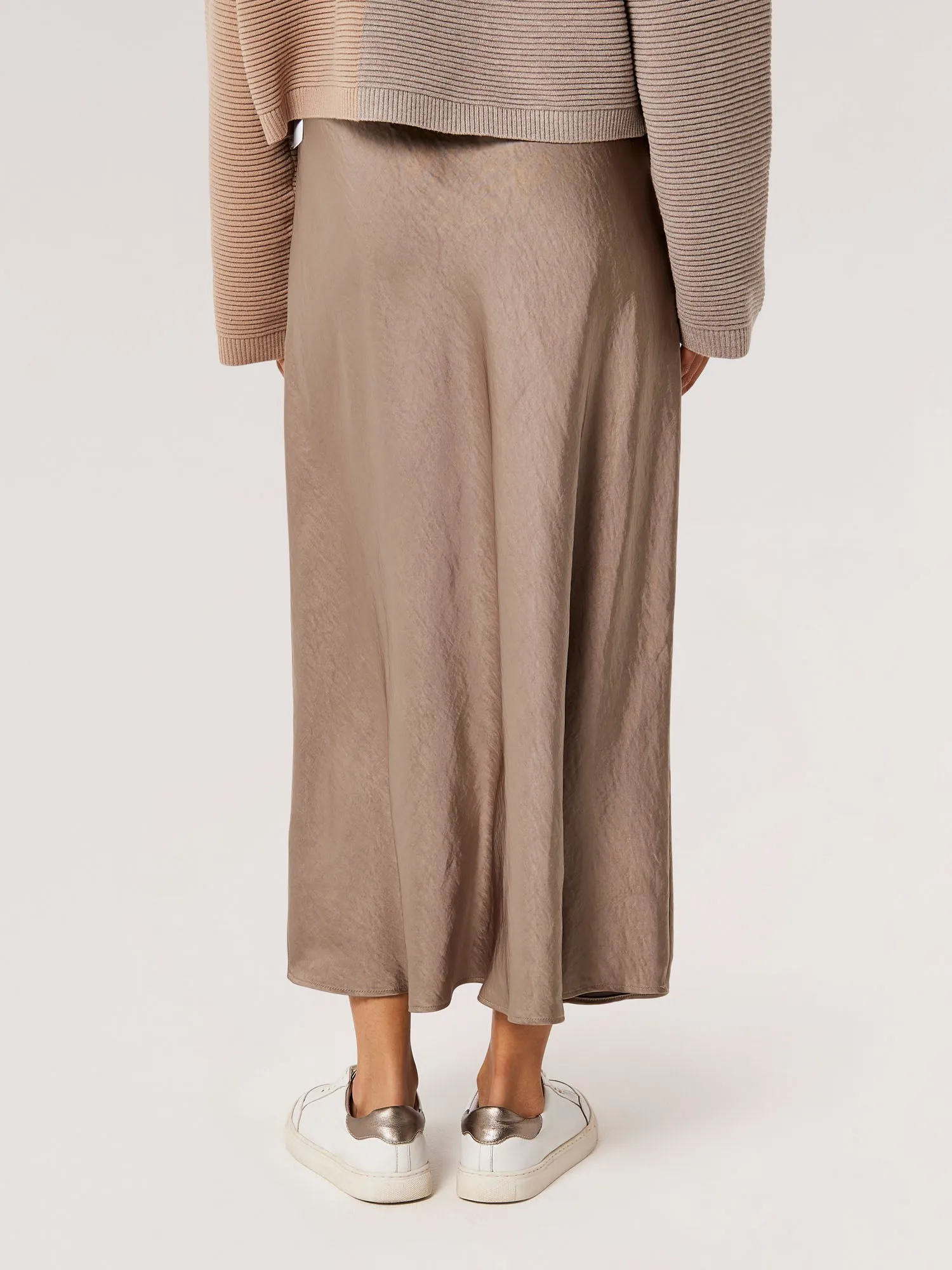 Satin Bias Midaxi Skirt