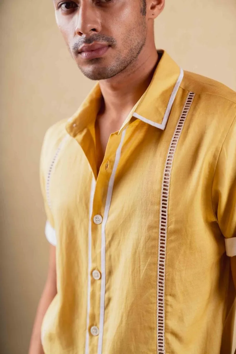 Terra Shirt - Mustard - Hemp Tencel