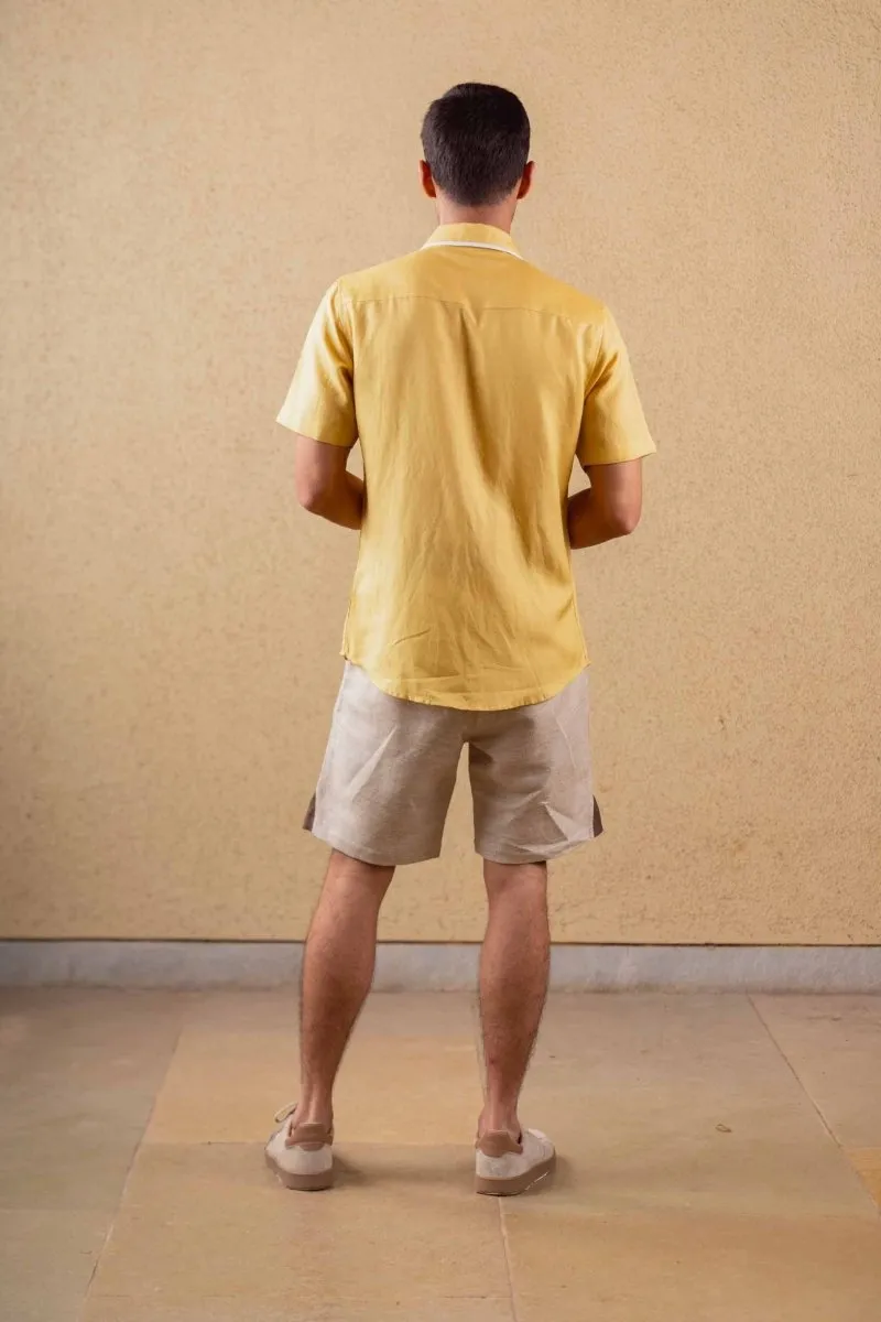 Terra Shirt - Mustard - Hemp Tencel