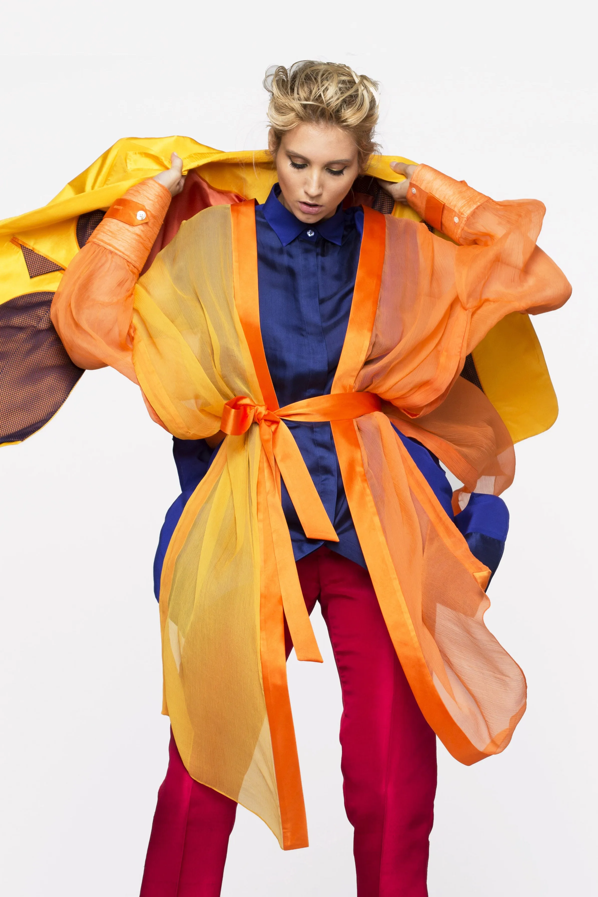 TOUCAN orange - airy peignoir
