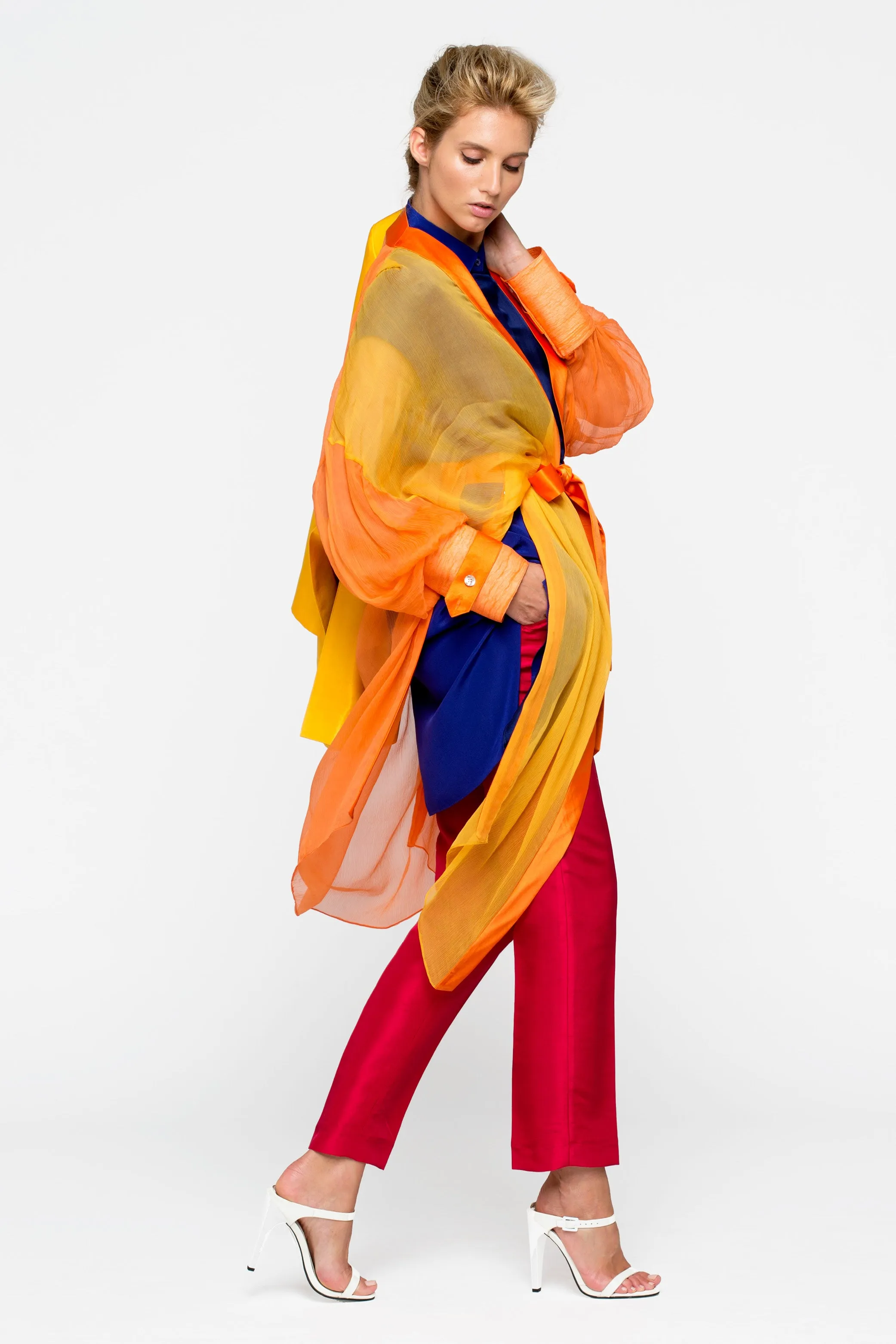 TOUCAN orange - airy peignoir