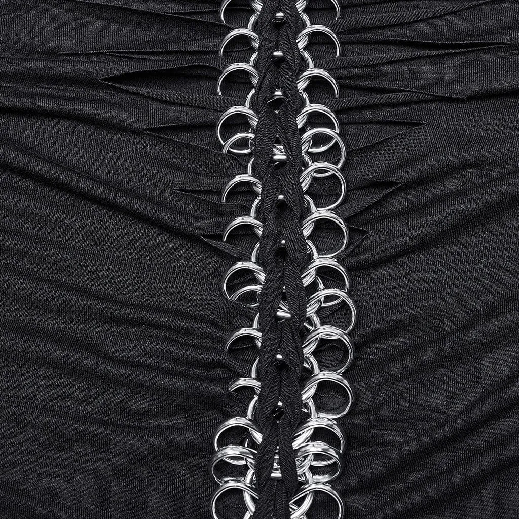 Women's Gothic Skeleton Printed T-shirt