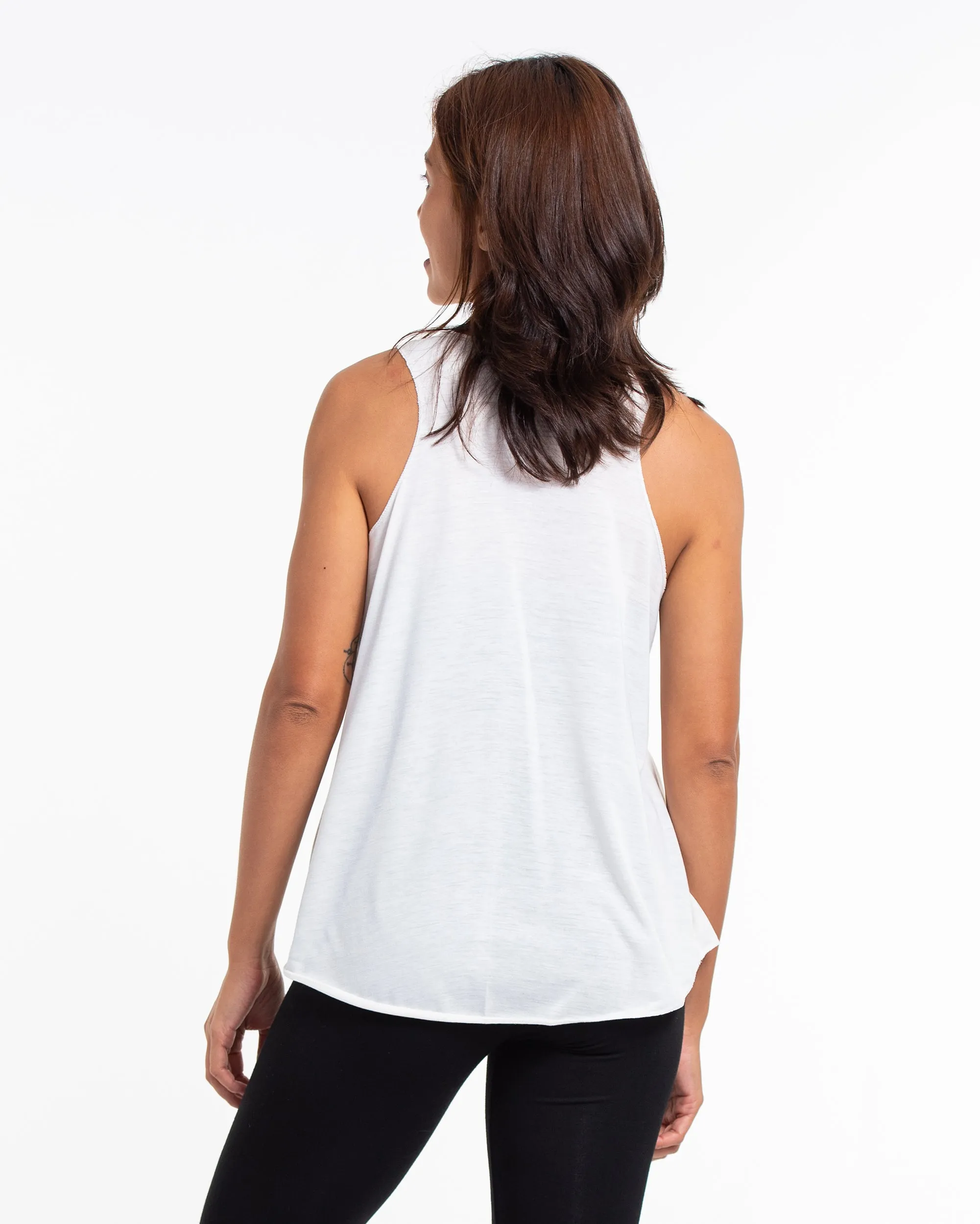 Womens Sunglasses Tank Top in White